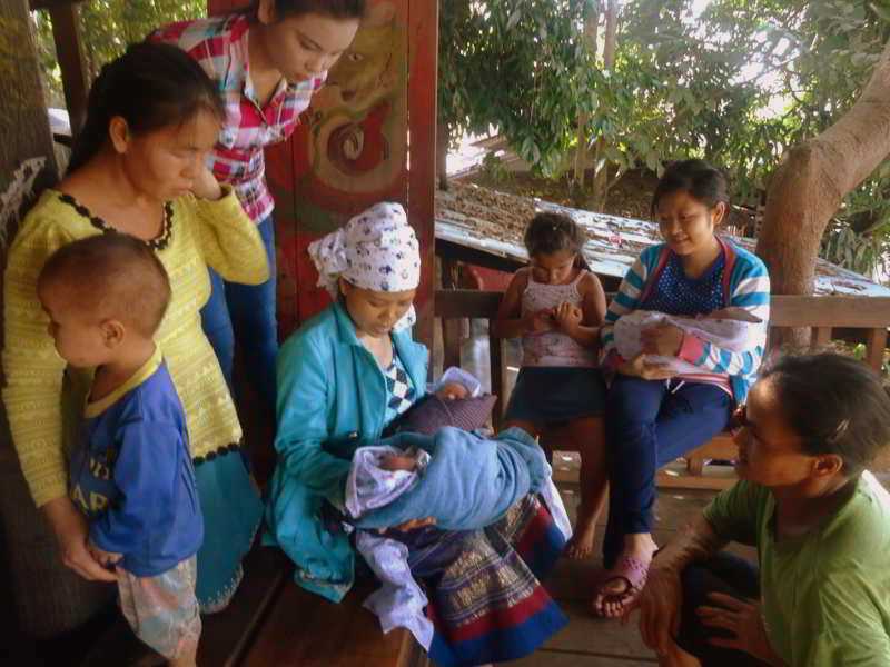 Laos accommodation lounge during the day